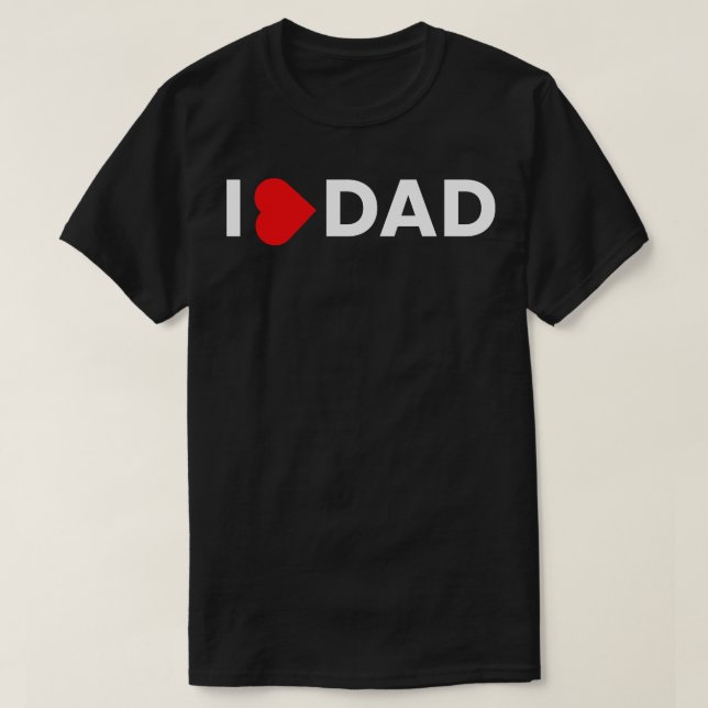 Camiseta Amo a papá (Diseño del anverso)