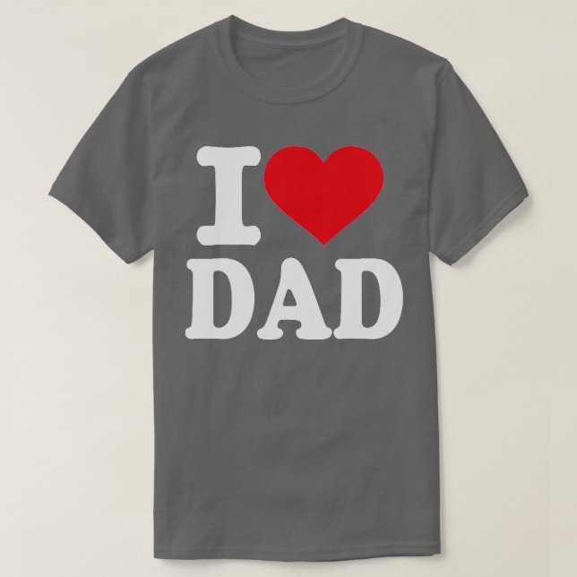 Camiseta Amo a papá (Diseño del anverso)