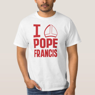 Camiseta Amo a papa Francisco (el gorra puntiagudo)