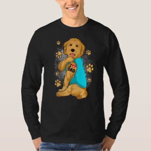 Camiseta Amo a papá Tattoo Golden Doodle Dug Dueño de Perro