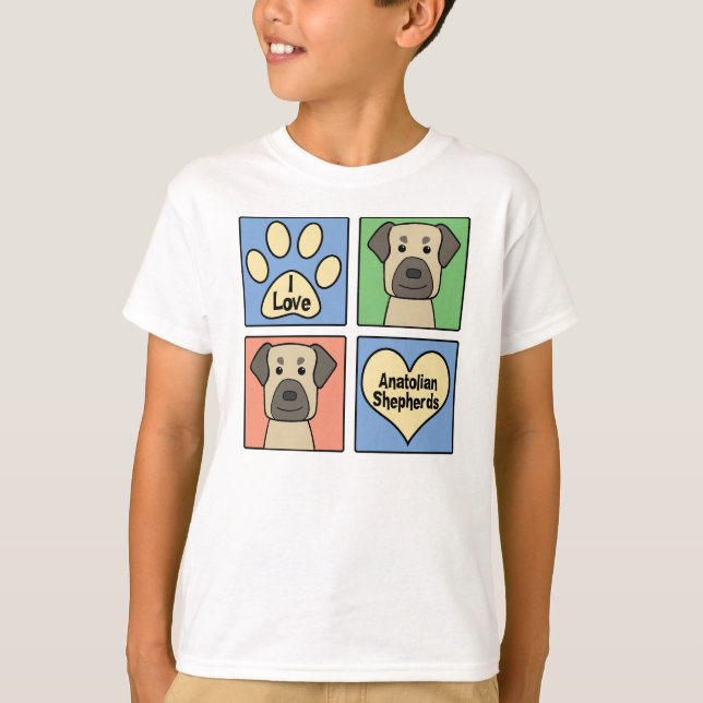 Camiseta Amo a pastores de Anatolia (Anverso)