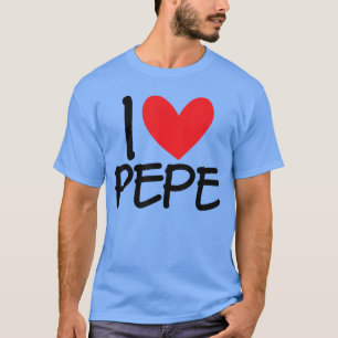 Camiseta Amo a Pepe Nombre Corazón Personalizado Hombre Tip