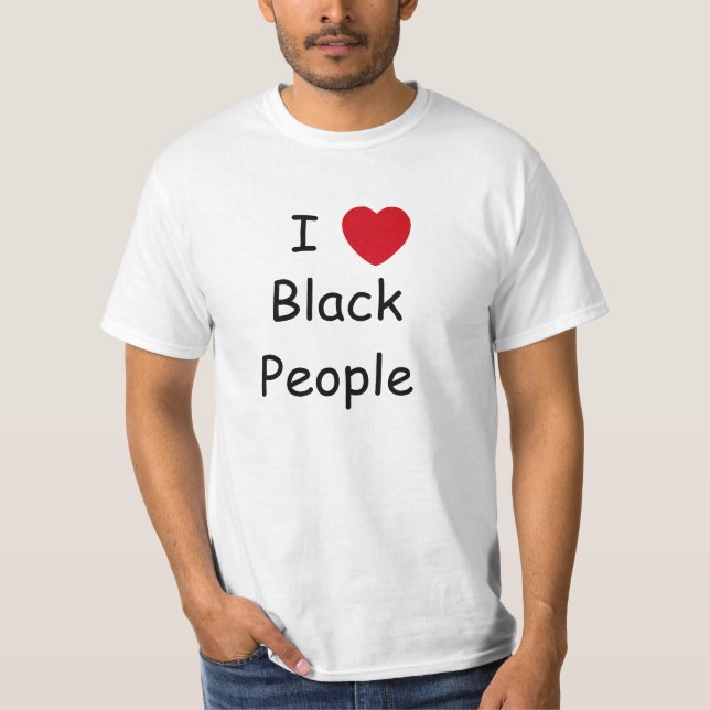 Camiseta Amo a personas negras (Anverso)