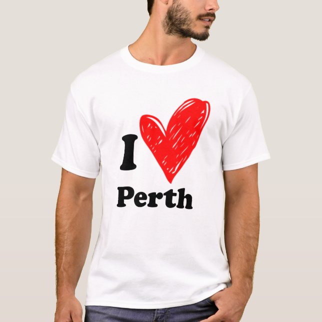 Camiseta Amo a Perth (Anverso)