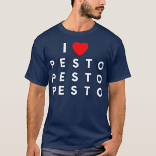 Camiseta Amo a Pesto Heart Funny