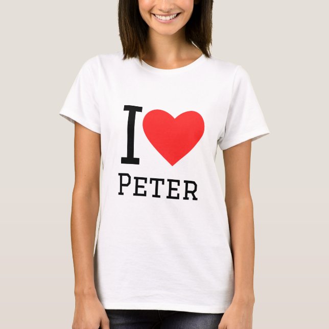 Camiseta Amo a Peter (Anverso)
