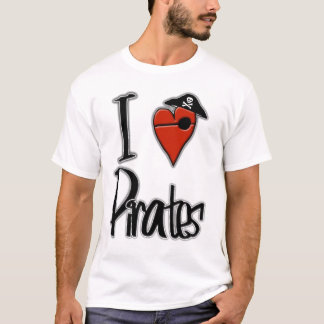 Camiseta Amo a piratas
