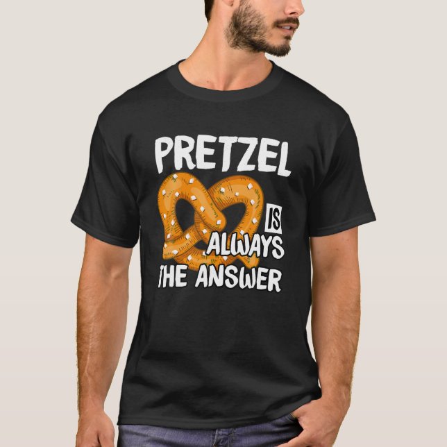 Camiseta Amo a Pretzels por el uso de oficina divertida en  (Anverso)