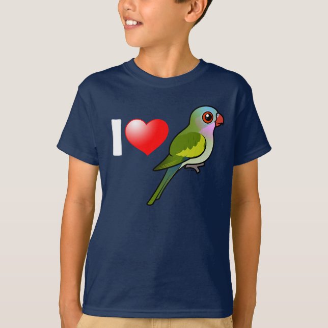 Camiseta Amo a princesa Parrots (Anverso)