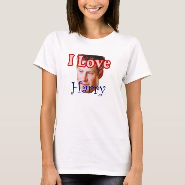 Camiseta Amo a príncipe Harry (Anverso)