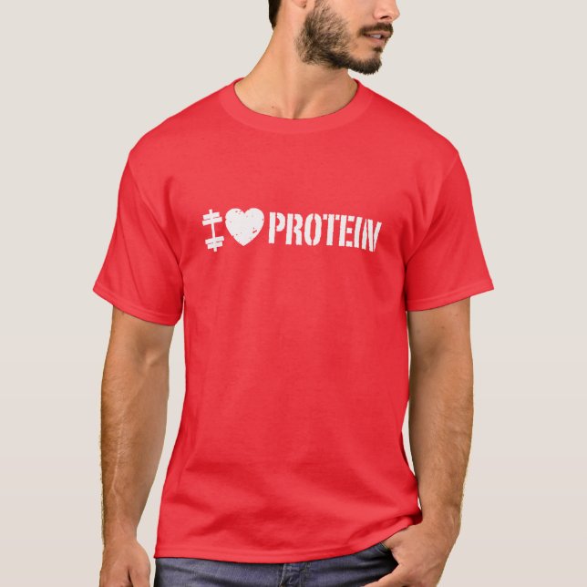Camiseta Amo a Proteína (Anverso)