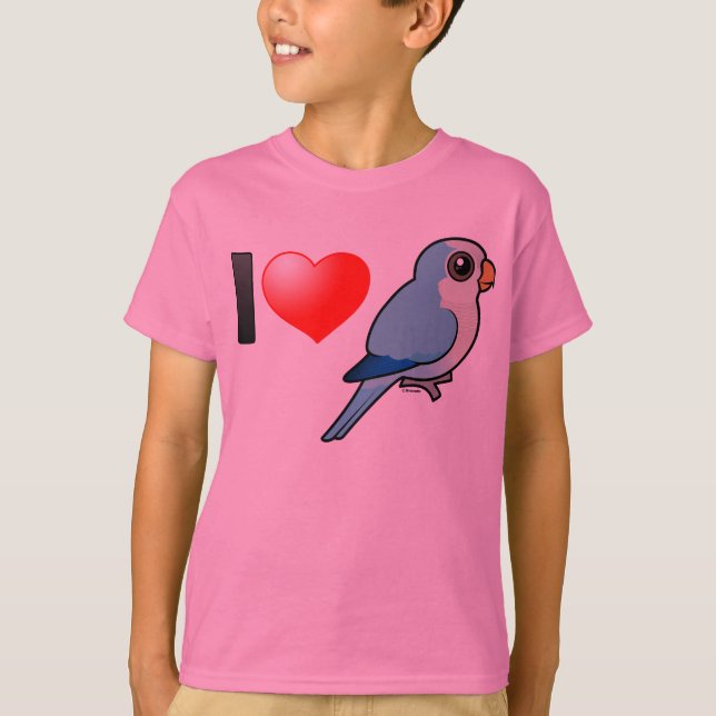 Camiseta Amo a Quakers azules (Anverso)