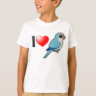 Camiseta Amo a Quakers azules