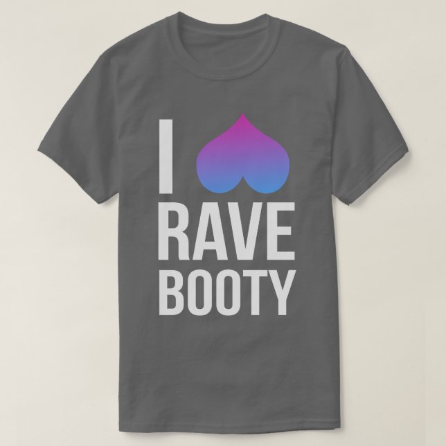 Camiseta Amo a Rave Booty (Diseño del anverso)