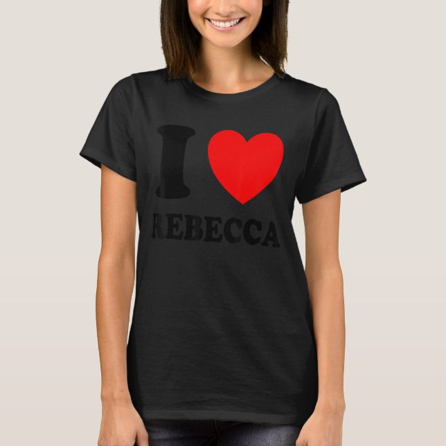 Camiseta Amo a Rebecca (Anverso)