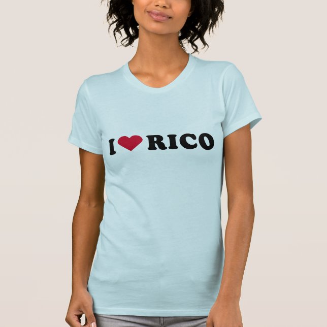 CAMISETA AMO A RICO (Anverso)