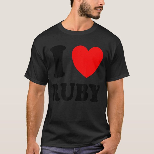 Camiseta Amo a Ruby (Anverso)
