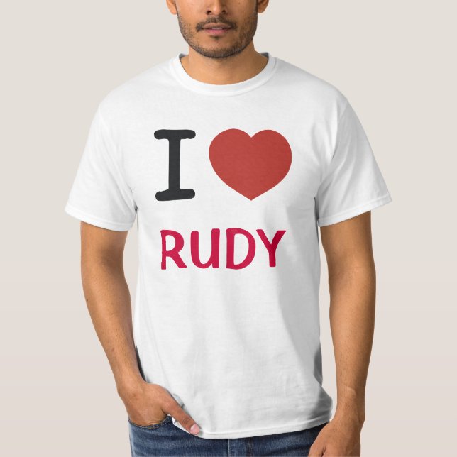Camiseta Amo a Rudy (Anverso)