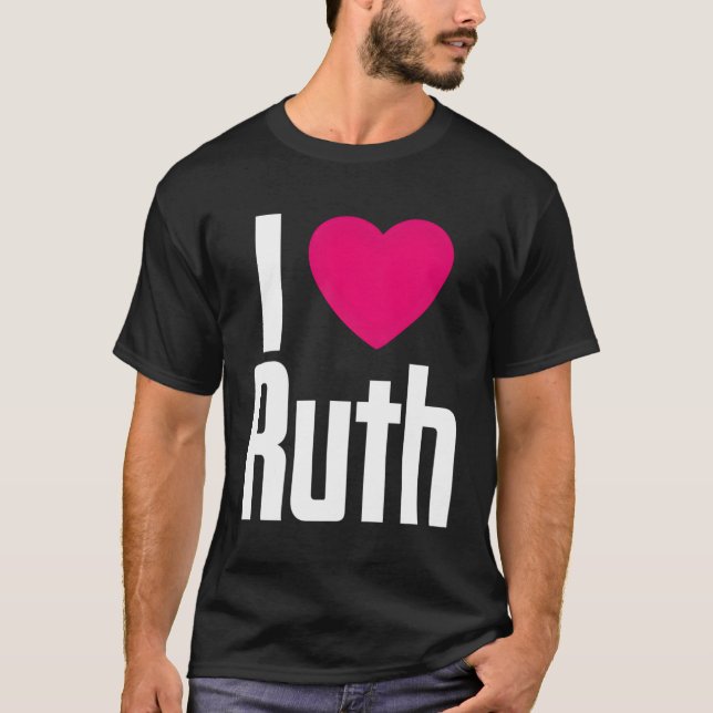 Camiseta Amo a Ruth K He I He Ruth (Anverso)