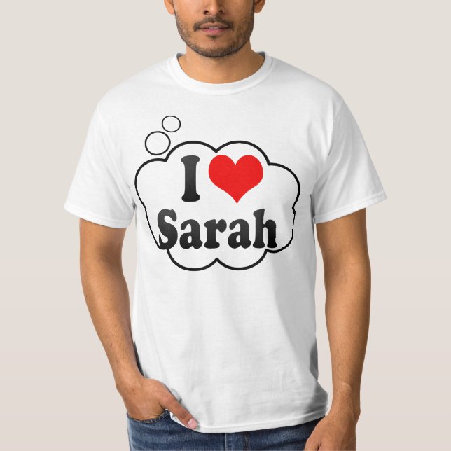 Camiseta Amo a Sarah (Anverso)