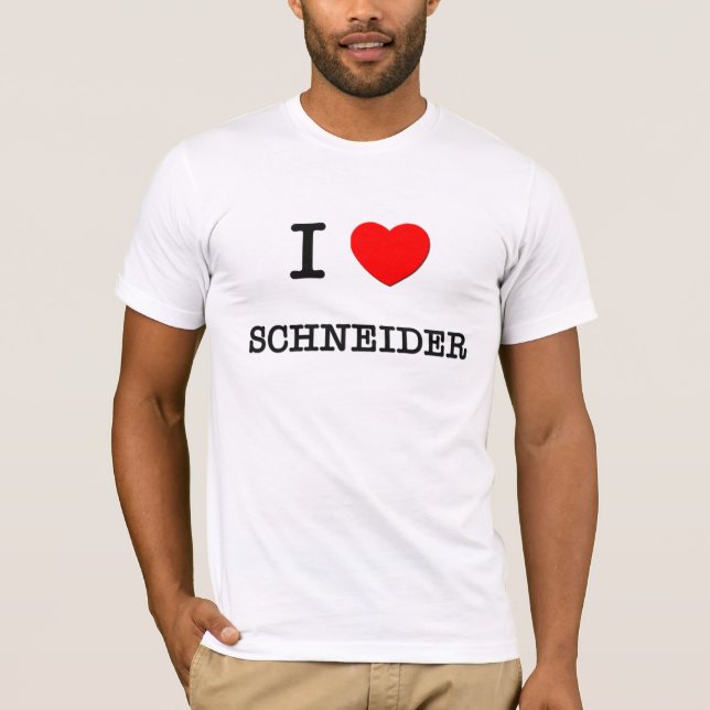 Camiseta Amo a Schneider (Anverso)
