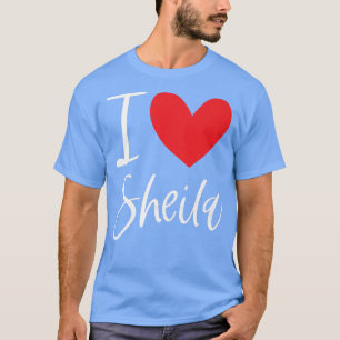 Camiseta Amo A Sheila Nombre Chica Personalizada Mujer Bff 