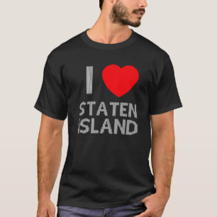 Camiseta Amo a Staten Island que combina Navidades feos sud