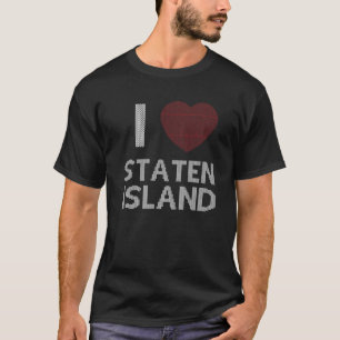 Camiseta Amo a Staten Island que combina Navidades feos sud