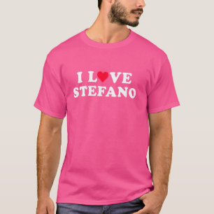 Camiseta Amo a Stefano Matando Novia y Novia Ste