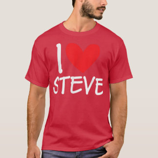 Camiseta Amo a Steve Name Hombres Personalizados Guy BFF Am