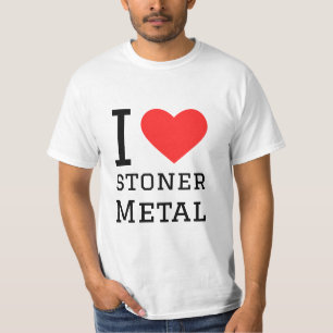 Camiseta Amo a Stoner metalizado