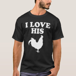Camiseta Amo a su gato Kitty Me gusta su gallo pareja coinc
