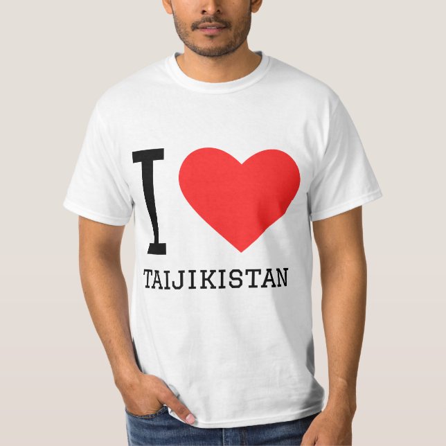 Camiseta Amo a taijikistán (Anverso)
