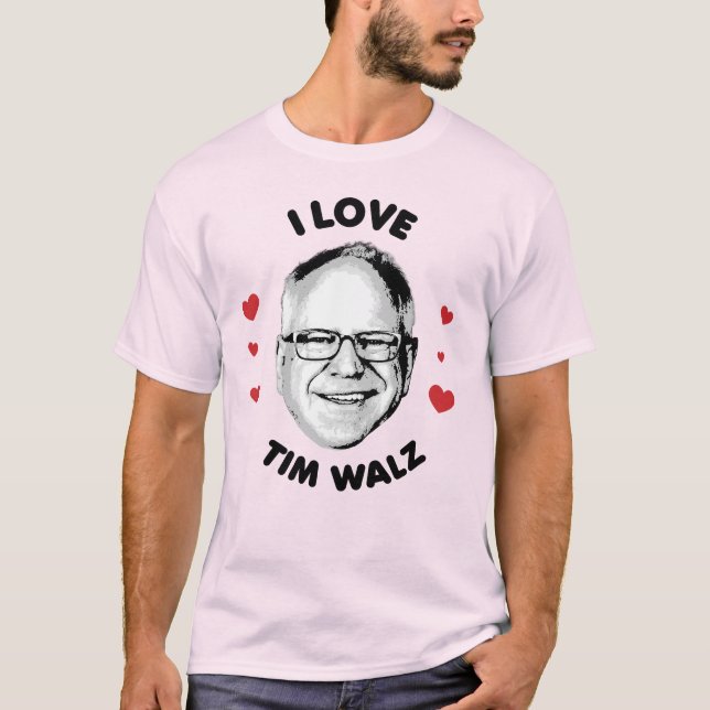 Camiseta Amo a Tim Walz (Anverso)