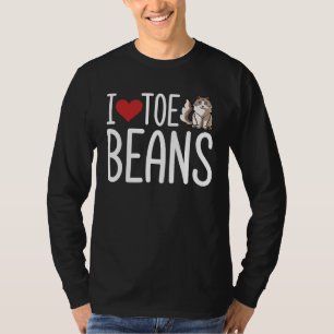 Camiseta Amo a Toe Toe Beans gato Ragdoll para Navidad