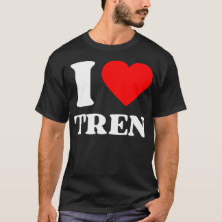 Camiseta Amo A Tren. Meme de Humor de Gimnasio Trenbolone S