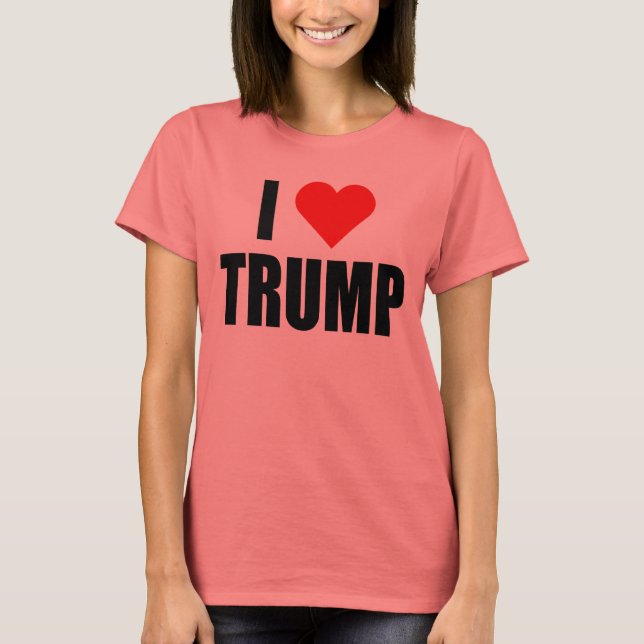 CAMISETA "AMO A TRUMP" (Anverso)