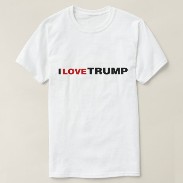 Camiseta Amo a Trump (Diseño del anverso)