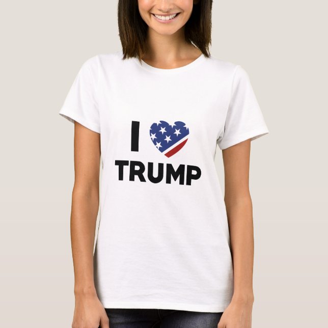 Camiseta Amo a Trump (Anverso)
