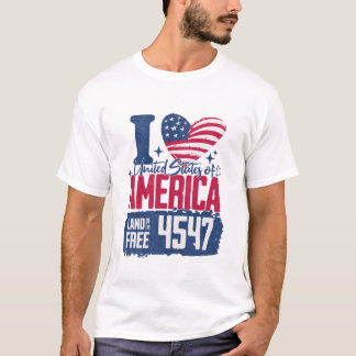 Camiseta Amo a Trump 4547