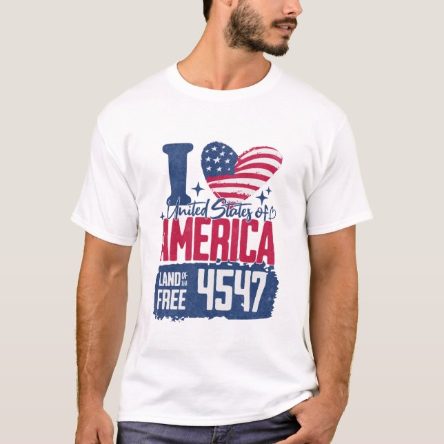 Camiseta Amo a Trump 4547 (Anverso)
