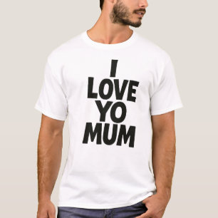 Camiseta Amo a tu mamá – Diseño de tipografía divertida y a