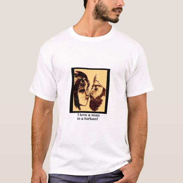 Camiseta Amo a un hombre en un turbante (Anverso)
