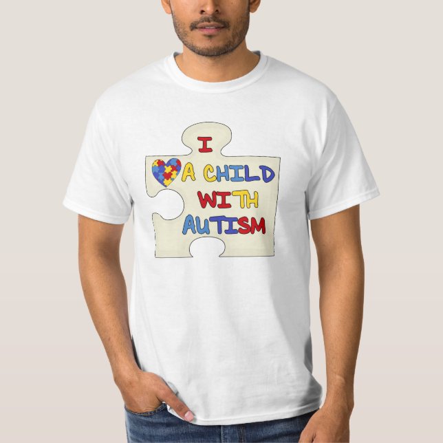 Camiseta Amo a un niño con autismo (Anverso)