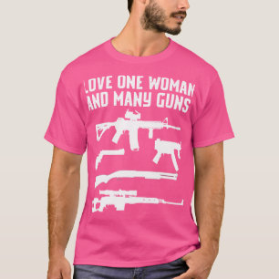 Camiseta Amo A Una Mujer Y Muchas Camisas De Armas Ar15 2º