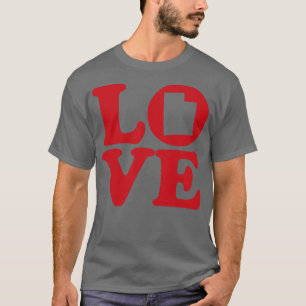 Camiseta Amo a Utah abrazar el corazón del estado beehive
