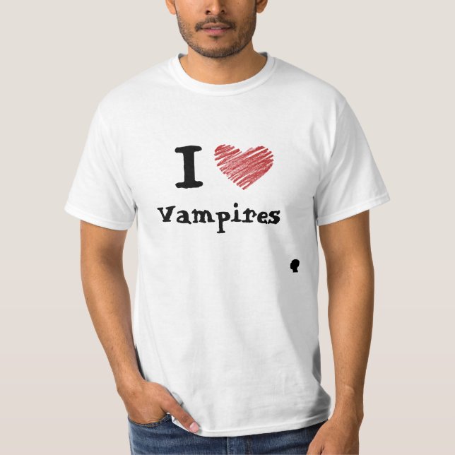 Camiseta Amo a vampiros (Anverso)
