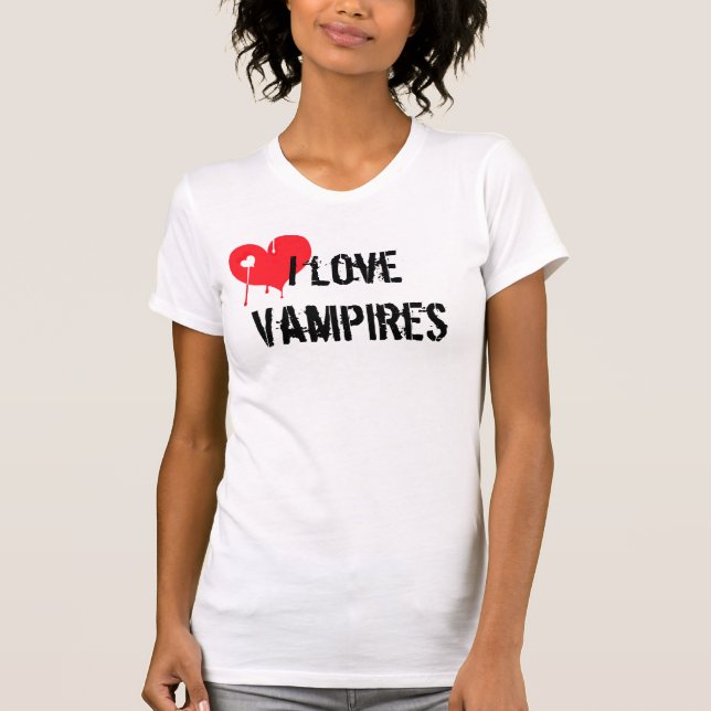 Camiseta Amo a vampiros (Anverso)