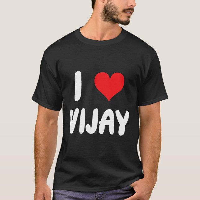 Camiseta Amo a Vijay - Corazón  (Anverso)