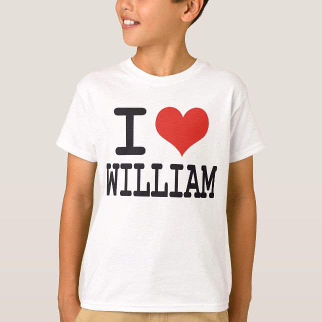CAMISETA AMO A WILLIAM (Anverso)